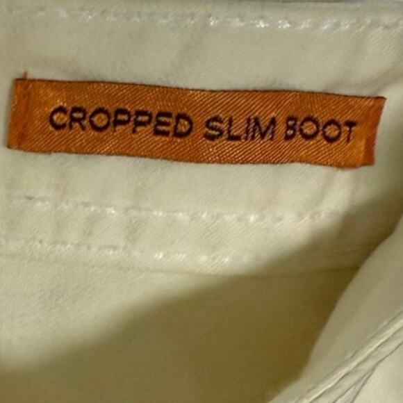 Tory Burch Cropped Slim Bootcut Denim Pants Low Rise Jeans Women Sz 25 Y2k - Picture 5 of 9